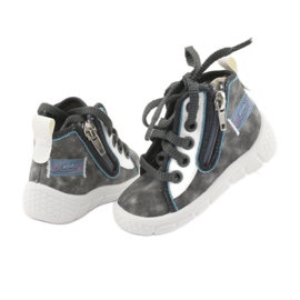 Scarpe per bambini Befado 547P001 bianca blu grigio 4