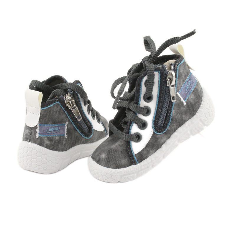 Scarpe per bambini Befado 547P001 bianco blu grigio 4