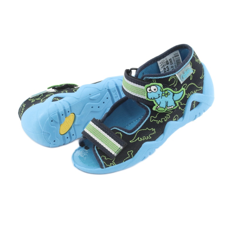 Scarpe da bambino Befado verde 250P088 blu navy blu 5