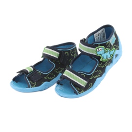 Scarpe da bambino Befado verde 250P088 blu navy blu 3