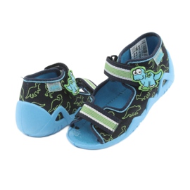 Scarpe da bambino Befado verde 250P088 blu navy blu 4