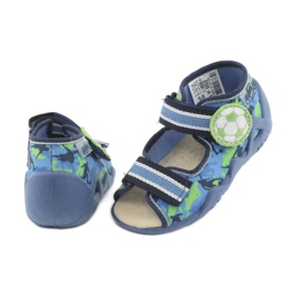 Scarpe da bambino Befado gialle 350P002 blu navy blu verde 4