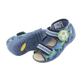 Scarpe da bambino Befado gialle 350P002 blu navy blu verde 5