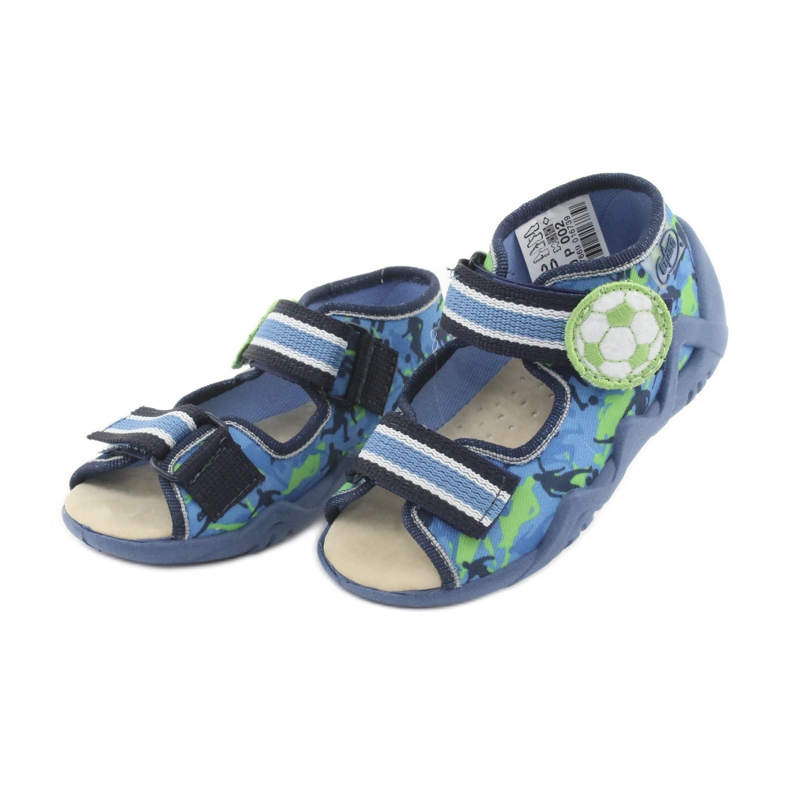 Scarpe da bambino Befado gialle 350P002 blu navy blu verde 3