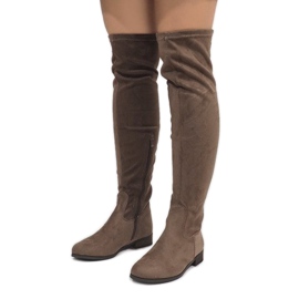 Stivali taupe da donna 3037-49 multicolore 1