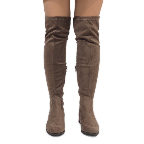 Stivali taupe da donna 3037-49 multicolore 2