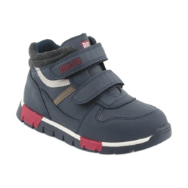Scarpe sportive con velcro Big Star 374065 blu navy bianca rosso 1