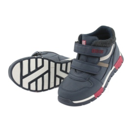 Scarpe sportive con velcro Big Star 374065 blu navy bianco rosso 5