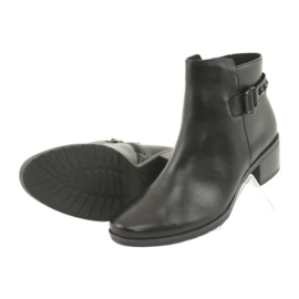 Stivali di pelle da donna Caprice con borchie 25433 NERO 4