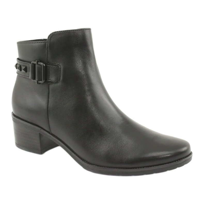 Stivali di pelle da donna Caprice con borchie 25433 NERO 1