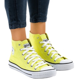 Sneakers alte classiche gialle DTS8224-17 multicolore giallo 1