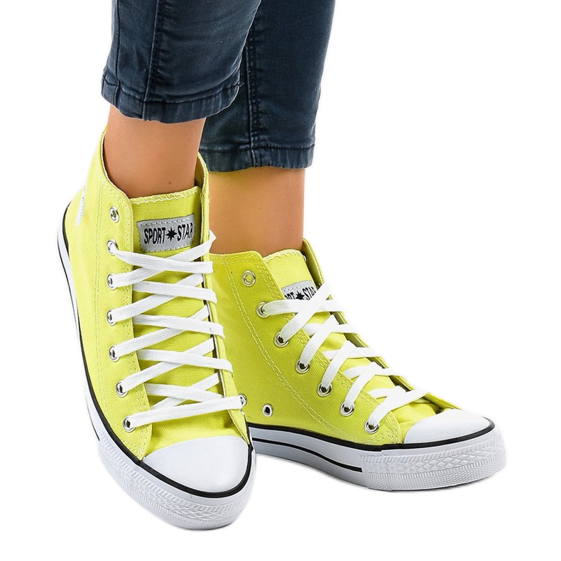 Sneakers alte classiche gialle DTS8224-17 multicolore giallo 2