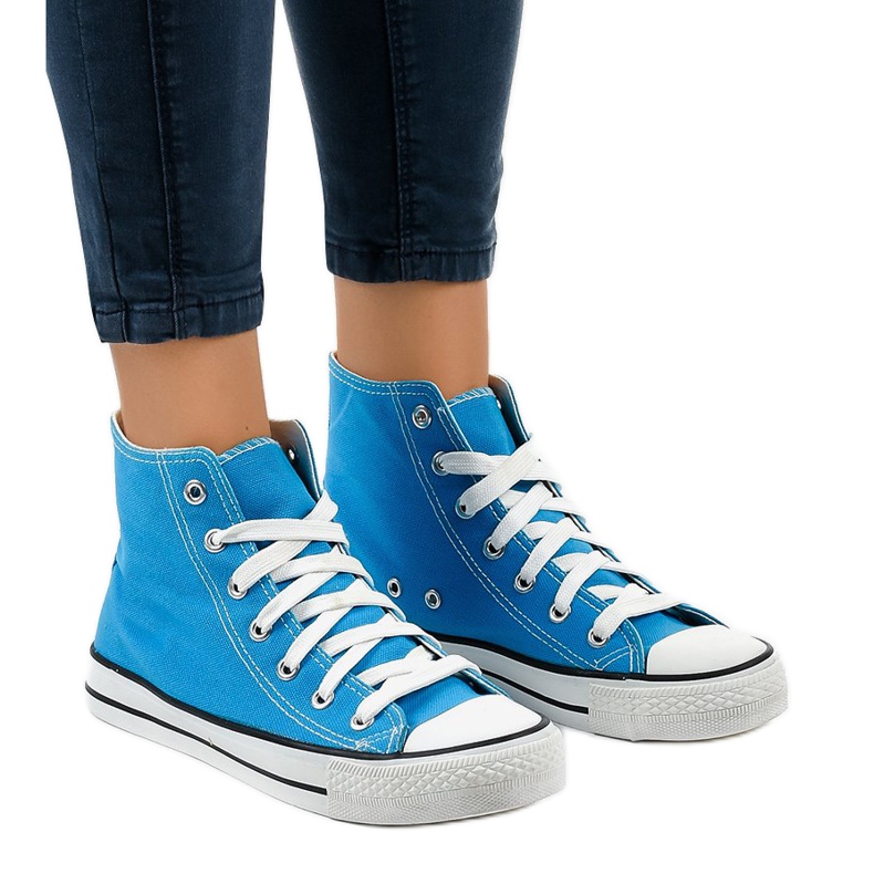 Sneakers alte classiche blu DTS8224-16 1