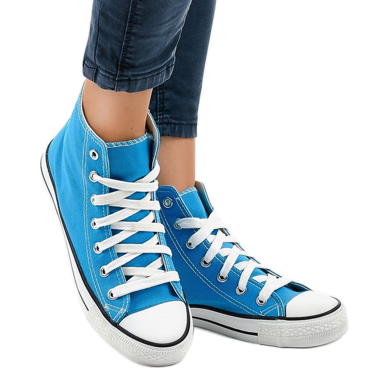 Sneakers alte classiche blu DTS8224-16 2