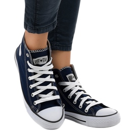 Sneakers alte classiche blu navy DTS8224-4 2