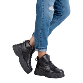 Kylie Scarpe stringate sulla piattaforma nero 2