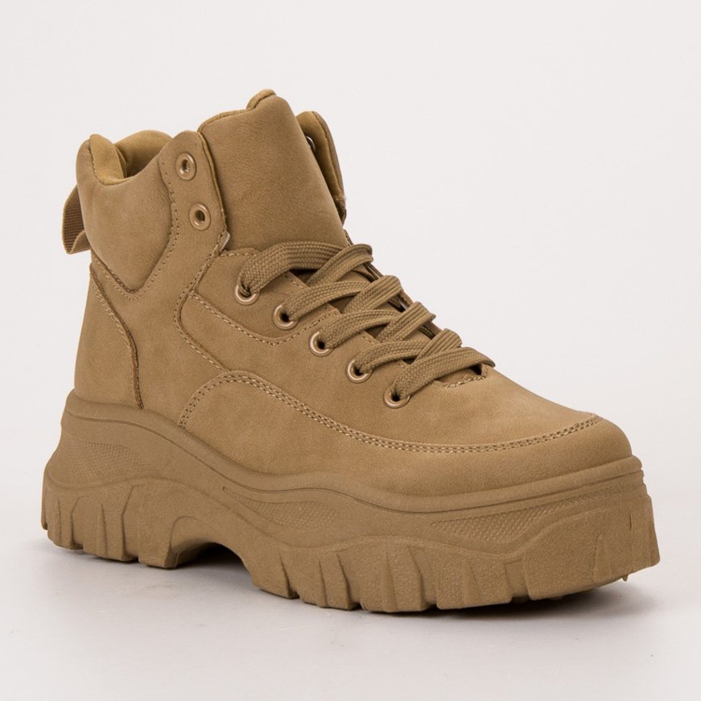 Kylie Scarpe stringate sulla piattaforma marrone 1
