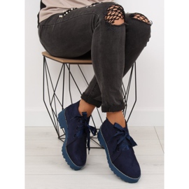 Stivali blu navy da donna LL219 Blue 1
