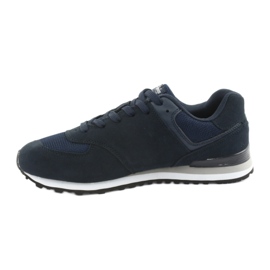 Scarpe sportive da jogging American Club HA27 blu navy 2