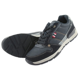 American Club AA08 scarpe sportive blu navy grigio 4