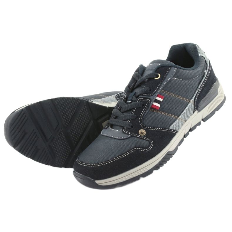 American Club AA08 scarpe sportive blu navy grigio 4