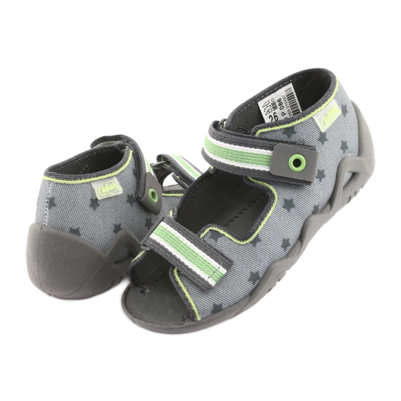 Scarpe per bambini Befado gialle 250P086 grigio verde 4