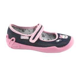 Scarpe per bambini Befado 114X352 blu navy rosa 1
