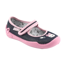 Scarpe per bambini Befado 114X352 blu navy rosa grigio 2