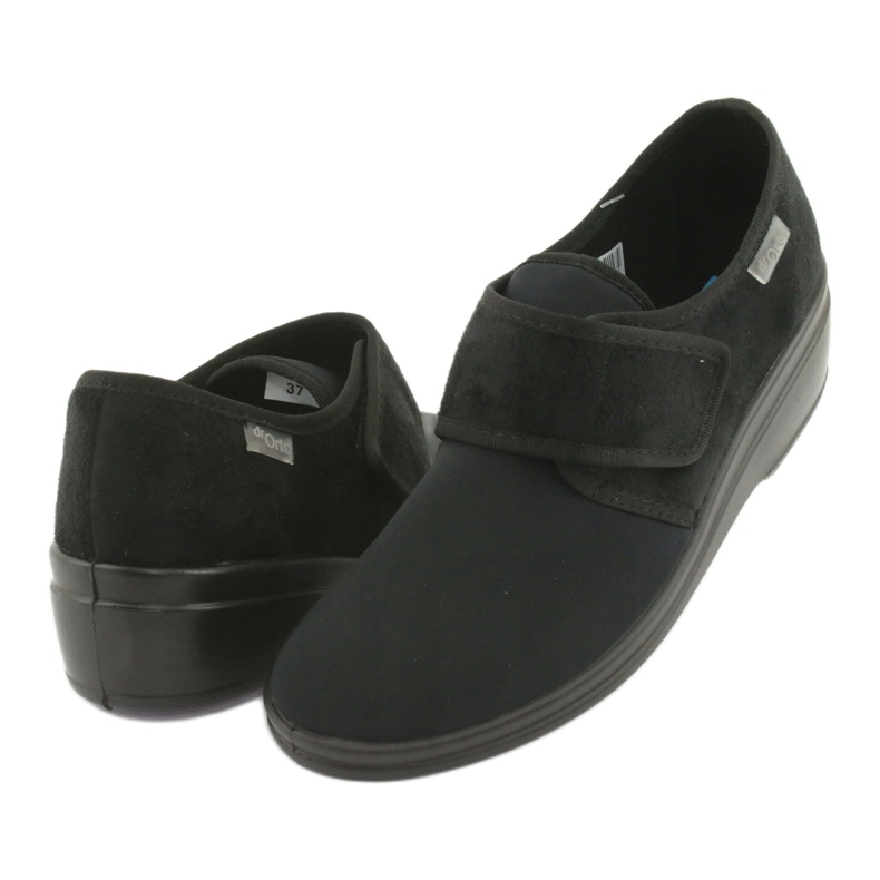 DR.ORTO Ciabatte da donna Befado con velcro, pu 033D002, nero 3