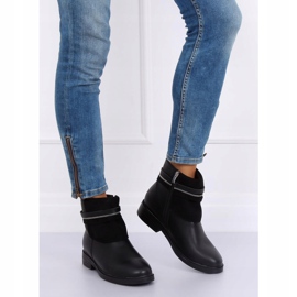 Stivaletti Chelsea neri da donna HFN-2276-2 Nero 1