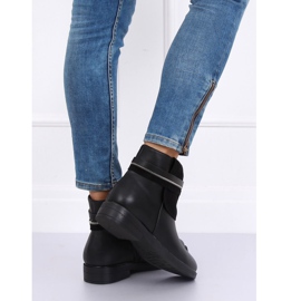Stivaletti Chelsea neri da donna HFN-2276-2 Nero 2