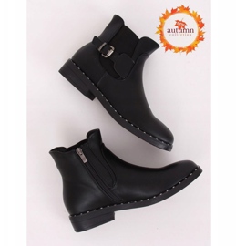 Stivaletti Chelsea neri da donna HFN-2279 Nero 1
