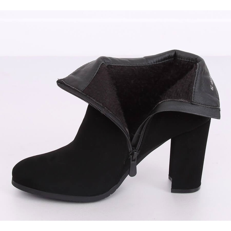 Eleganti stivali neri con tacco alto NS055P Black nero 2