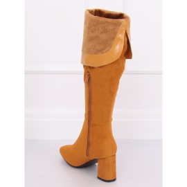 Tacchi alti miele YQ215 Giallo 2