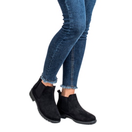SHELOVET Stivali Jodhpur in camoscio nero 2