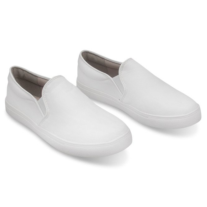 Classic Slip On Q1-41 Scarpe da ginnastica bianche bianco 1