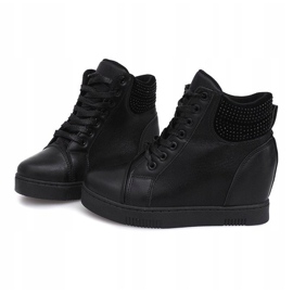Sneakers con zeppa 1651 Nere nero 1