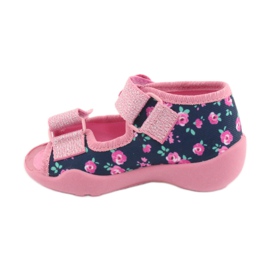 Scarpe per bambini gialle Befado 242P094 blu navy rosa 2