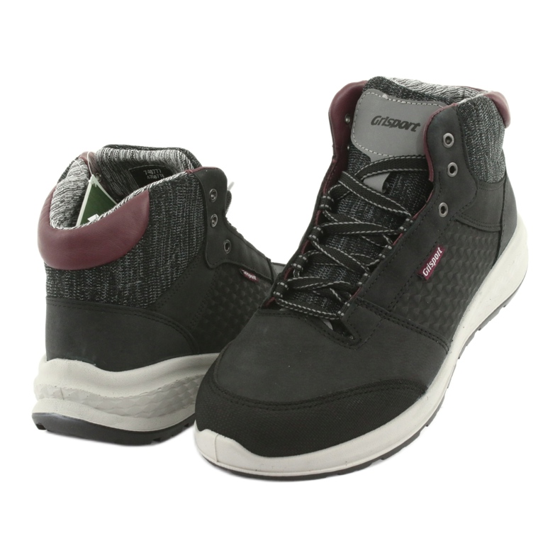 Grisport Scarpe sportive in pelle nera nero 3