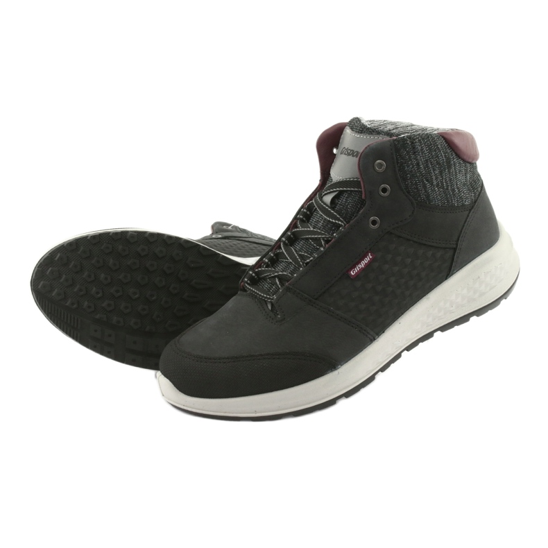 Grisport Scarpe sportive in pelle nera nero 4