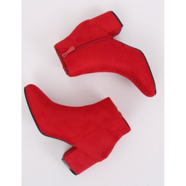 Stivali rossi con tacco basso YQ216P Rosso 1