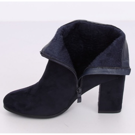 Stivali blu navy con tacco alto NC923 Navy 2