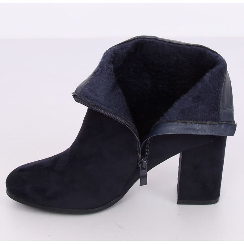 Stivali blu navy con tacco alto NC923 Navy 2