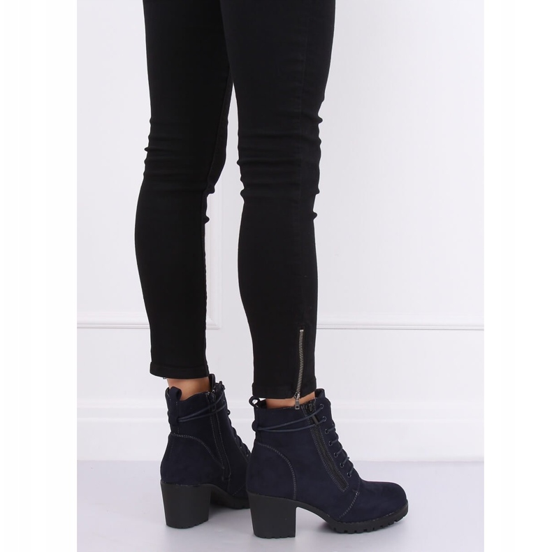 Stivali blu navy sul protettore W358 Blue 1