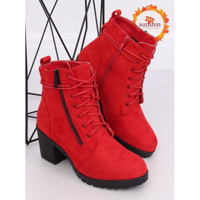 Stivali rossi sulla protezione W358 Red rosso 1