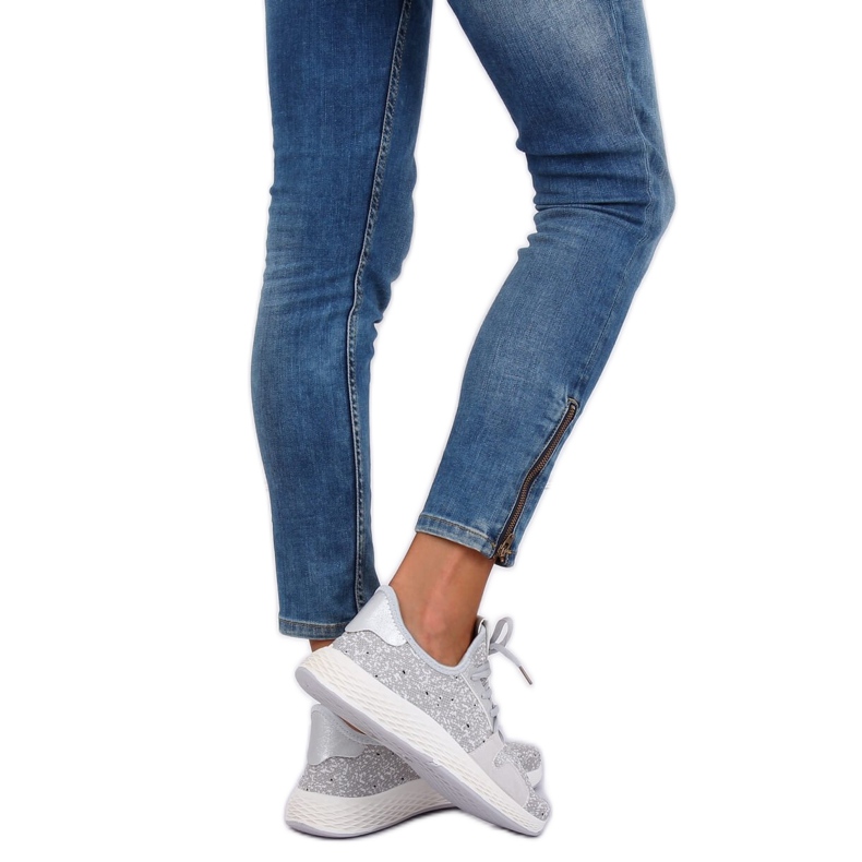 Grigio AK28P Scarpe sportive grigie 1