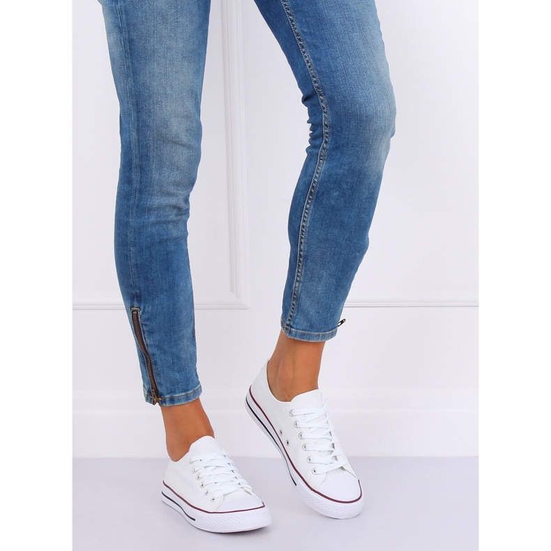 Sneakers da donna bianche B71M-3 White bianco 1