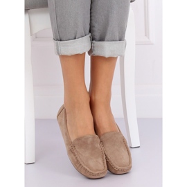 Mocassini da donna beige R812-1 Khaki marrone multicolore 1