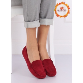 Mocassini da donna bordeaux R812-1 Wine rosso 1