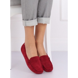 Mocassini da donna bordeaux R812-1 Wine rosso 2